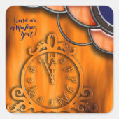 新年おめでとう スクエアシール (正面)