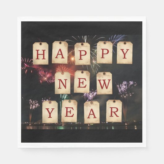 新年おめでとう スタンダードランチョンナプキン (正面)