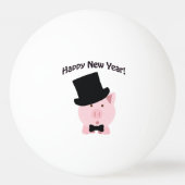 新年おめでとう！ダッパー豚 卓球ボール (裏面)