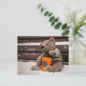 新年おめでとう。テディベア. シーズンポストカード (スタンド正面)