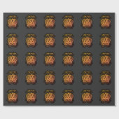 「新年おめでとう：パーティーお祝いデザイン」 ラッピングペーパー (フラット)