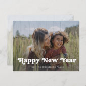 新年おめでとう |ボホシンプルフォトオーバーレイ シーズンポストカード (正面/裏面)