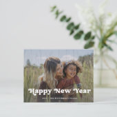 新年おめでとう |ボホシンプルフォトオーバーレイ シーズンポストカード (スタンド正面)