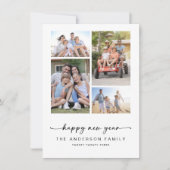 新年おめでとう |モダン写真新年 シーズンカード (正面)