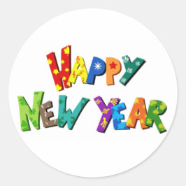 新年おめでとう！ ラウンドシール