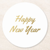新年おめでとう –  ラウンドペーパーコースター (正面)