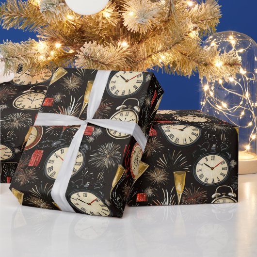 新年おめでとう ラッピングペーパー (クリスマス)