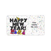 新年おめでとう ラベル (正面)