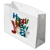 新年おめでとう ラージペーパーバッグ (裏面アングル)