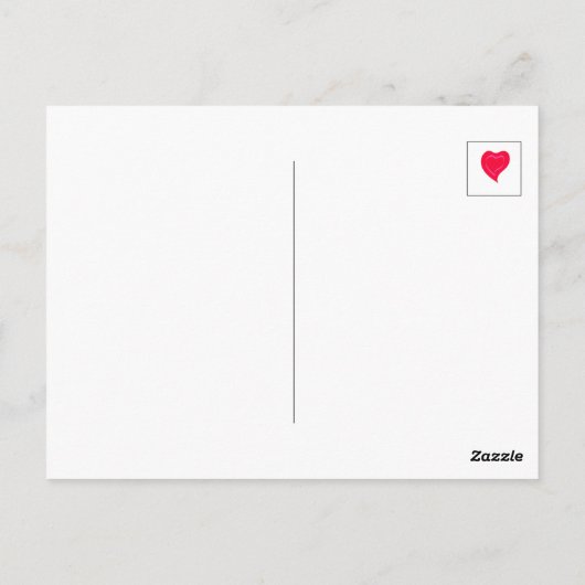 新年おめでとう～リボンハート～ ポストカード (裏面)