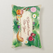 新年おめでとう！ロシュ・ハシャナ・ハニー&アップル アクセントクッション (正面(垂直))