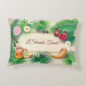 新年おめでとう！ロシュ・ハシャナ・ハニー&アップル アクセントクッション (裏面)