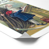 「新年おめでとう」ヴィンテージ ポスター (角)