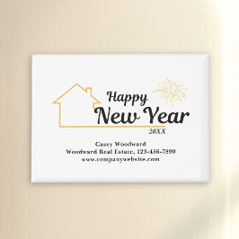 新年おめでとう | 実在パーソナライズされた財モダン団 マグネット