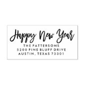 新年おめでとう |差出人住所スタンプ ラバースタンプ (インプリント)