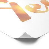 新年おめでとう – 水彩 – ホワイトポスター ポスター (角)