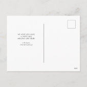 新年おめでとう |白黒フォトグ数々のリッド シーズンポストカード (裏面)