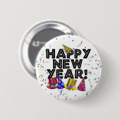 新年おめでとう 缶バッジ (正面&裏面)