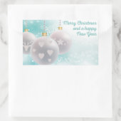 新年おめでとう 長方形シール (バッグ)