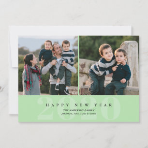 新年おめでとう   2枚ミニマルの年賀状 シーズンカード