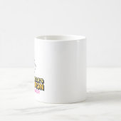 新年おもしろいの決意を固める猫の抱擁 コーヒーマグカップ (中央)