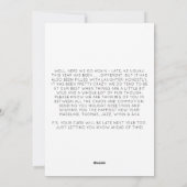 新年おもしろいの決議案ハッピーニューイヤーカード シーズンカード (裏面)