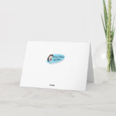 新年おもしろいレトロ飲用男性とシャンパン シーズンカード (裏面)