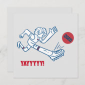 新年おもしろい漫画サッカー選手2021フラット シーズンカード (正面/裏面)