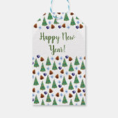 新年お祝いカスタムギフトラベル ギフトタグ (裏面)