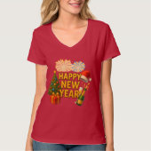 新年お祝いステッカー Tシャツ (正面)
