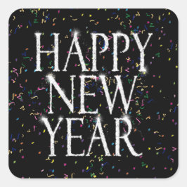 新年きらめくおめでとう スクエアシール