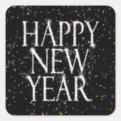 新年きらめくおめでとう スクエアシール (正面)