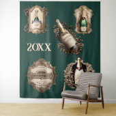 新年きらめくきらめくワインフェスティバルDIY日付 タペストリー (インサイチュ)