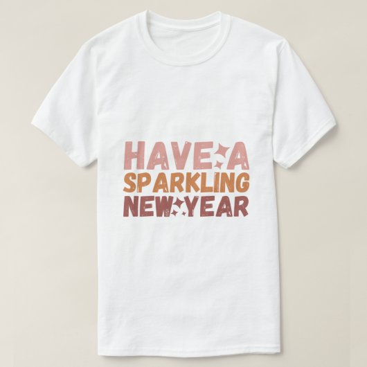 新年きらめくを迎える Tシャツ (デザイン正面)