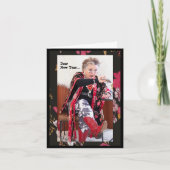 新年さん、どうか優しくしてください 年賀はがきです カード (正面)