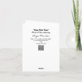 新年さん、どうか優しくしてください 年賀ハガキです カード (裏面)