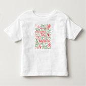 新年とクリスマスのための特別な幼児のトップ！ トドラーTシャツ (正面)