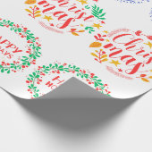 新年とクリスマスのラッピング紙 ラッピングペーパー (角)