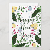 新年とクリスマスの喜び 招待状 (正面/裏面)