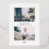 新年と新しい始まり 箔シーズンカード (裏面)