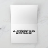 新年にあなたが望むことを何でもしなさい カード (内部)