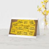 新年にあなたが望むことを何でもしなさい カード (黄色い花)