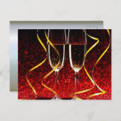 新年にシャンパントースト シーズンポストカード (正面/裏面)