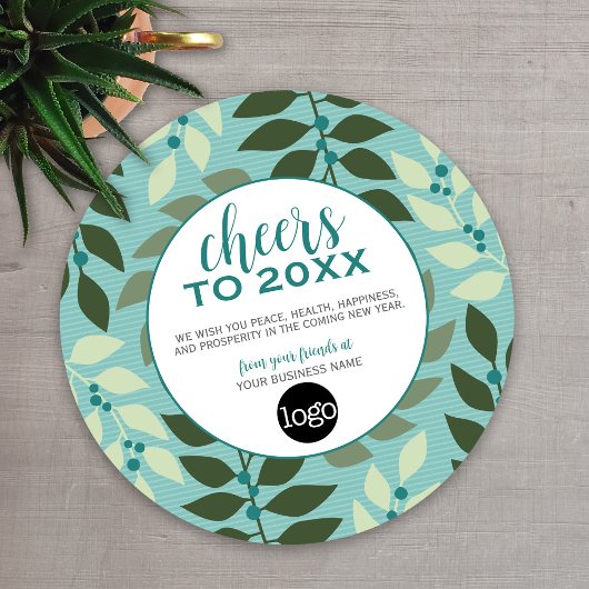 新年に対するロゴ付き応援の挨拶 シーズンカード