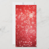 新年のあいさつ写真へのクリスマスと応援 シーズンカード (裏面)