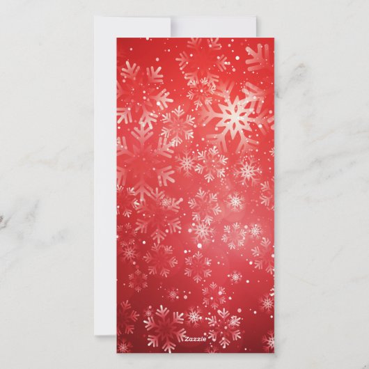 新年のあいさつ写真へのクリスマスと応援 シーズンカード (裏面)