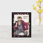 新年のあいさつ カード (黄色い花)