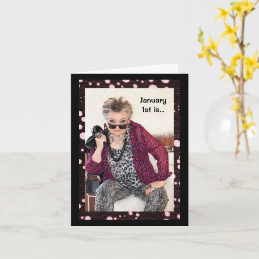 新年のあいさつ カード (黄色い花)