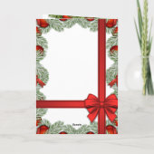 新年のおしゃれなクリスマスデコレーション シーズンカード (裏面)