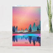 新年のおめでたいクリスマス装飾 シーズンカード (裏面)